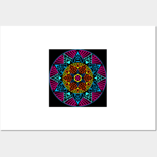 Circle Mandalas 52 (Style:20) Posters and Art